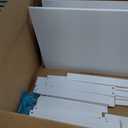 YouHi Kids Activity Table with Board and Storage for Bricks Activity Play Table (White Double Table), Big