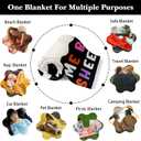 Ghostface Blanket, Goth Wiched Blanket Throw, Winter Holiday Horror Movie Ghost Face Blankets for Him Her Adults Kids, Halloween Throw Blankets, Flannel Horror Throw for Couch Bed 50"X60"