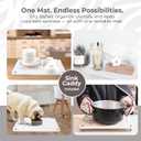 Stone Drying Mat for Kitchen Counter + Sink Caddy | 15.7"x11.8" Diatomaceous Earth Drying Mat with Stainless Steel Feet | Heat Resistant to 450F | Eco-Friendly & Multipurpose Drying Mat (White)