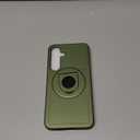 for Samsung Galaxy S25 Plus Case Magnetic Compatible with MagSafe Wireless Charging,with Screen Protector,for S25+Plus Case with Stand Ring Anti-Scratch Shockproof Heavy Duty Protection Green