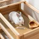 Rabbit Scratch Pad 40x12in, Thickened Sisal Mat with Seagrass Stick - Chew & Claw Care Toy for Pet Cages, Cuttable, Glue-Free