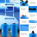 Pool Ladder Weights 30L Universal Large Pool Step Weights Sand Bag Waterproof 500D PVC Swimming Pool Weights for Above Ground and Inside Pool with Nylon Handle (Blue, 30L)
