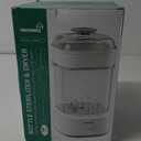 GROWNSY Bottle Sterilizer and Dryer, Compact Electric Steam Baby Bottle Sterilizer (Esterilizador de Biberones), Bottle Sanitizer for Baby Bottles, Pacifiers, Pump Parts (Grey)