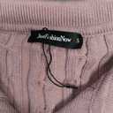JUSTFASHIONNOW Womens Sweaters Polo V Neck Cable Knit Sweater Dressy Casual Pullover Jumper Tops Fall Winter Trendy (Pink, S)