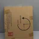 FLEBLE Large Wall Clocks for Living Room Decor Modern Pendulum Wall Clock Silent Quartz Battery Operated Non-Ticking for Bedroom Kitchen Office 24inch Black Metal Deer Clock Wall Decor for Home Indoor