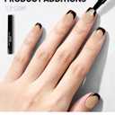 2 x Semi Cured Gel Nail Strips | Built-In Gel Top Coat | UV Light Required | Salon Quality, Easy Application And Removal (Leopard Goldtrim French)