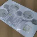 3-Light Bathroom Light Fixtures, Brushed Nickel Modern Vanity Light Over Mirror with Clear Glass Shades, Bathroom Wall Sconce Lamp for Mirror, Bedroom, Hallway, Living Room