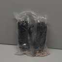 AQUANEAT Aquarium Air Powered Sponge Filter with Ceramic Media Balls, for Betta Fry Shrimp Fish Tank, with 2 Spare Sponges, up to 40Gal (Middle)