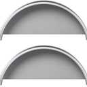 HECASA Single Axle Trailer Fenders W/Fender Backs Fits 14" to 16" Wheels - 32" x 9" x 15" Replacement for Car Hauler Trailer Cargo Trailer Utility Trailer Landscape Trailer Steel Round (2Pcs)