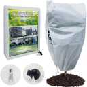 Plant Covers Freeze Protection, 2.8 oz Thick Extra Large 78" W x 94" H Frost Cloths for Outdoor Plants with Zipper and Drawstring, Reusable Freeze Blankets Winter Outdoor Plant Protector
