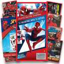 Marvel Spiderman Valentines Cards for Kids Toddlers -- 32 Spider-man Valentine Cards with Tattoos (Boxed School Classroom Pack)