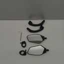 Adjustable Handlebar Bike Mirror, Shatterproof HD Glass Lens, Universal Fit Rearview Bicycle Mirrors, 360 Rotatable, Compatible with Mountain Bikes, E-bikes, Road Bikes (1 Pair)