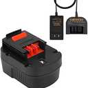 Shentec 3500mAh 12V Battery Compatible with Black and Decker 12V A1712 FS120B FSB12 HPB12 A12 A12-XJ A12EX Firestorm FS120B FS120BX (Battery Charger Included) : Tools & Home Improvement
