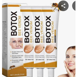Botox Bee Venom Skin Treatment Cream – Botox Bee Venom Wrinkle Removal Cream, Anti-Aging, Firming, & Moisturizing for All Skin Types – Lifting & Recovery Formula for a Youthful Glow, Exp04/24/2028 (Pack of  3)