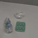 2 Pack Silicone Baby Fruit Feeder with Mini Freezer Tray, Breastmilk Popsicle Molds for Baby Teething Relief, Fresh Food Feeder for Safe Infant Self Feeding, Extra Food Pouches (Blue/Green)