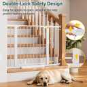 InnoTruth 29.6-44.6 in Wide Baby Gate for Stairs and Doorways, White
