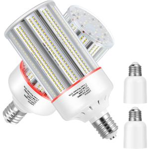 150W Led Corn Light Bulb,E39/E40 mogul Base,5000k,110 to 277V,19500 lm,CFL HID 400W Metal Halide Replacement For Industrial High bay lighting High Ceilings,Parking lot,Warehouse,Factories(2-Pack)