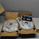 R1 Concepts Front Brake Kit For 2009-2014 Honda Fit| Drilled Slotted Brake Rotors| Ceramic Brake Pads and Rotors Kit| Hardware included