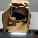 Nintiue Upgraded Modern Arc Dimmable Tall Standing Floor Lamp with Linen Shade, 1200 Lumens LED Bulb Included, for Living & Reading Room, Bedroom, Office & Nursery, Gold