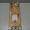 YANGTE Vintage Christmas Wrapping Paper Rolls, Brown & Black Wrapping Paper Christmas with Twine and Greeting Cards, 4 Rolls Holiday Gift Wrapping Paper, 17 x 120 inch per Roll