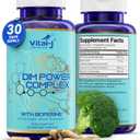 4-in-1 DIM Potent Complex 300mg - Estrogen Balance and Metabolism, Energy & Menopause Support Supplement with Bioperine (x4), Calcium and Broccoli Extract - for Women and Men 30 Servings (60 Count (Pack of 1))