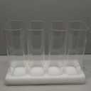 D2scrma 71oz Rectangle Airtight Glass Storage Containers with Bamboo Lids (Set of 4), Square Food Storage Jar, Pantry Organizers for Sugar, Flour, Spaghetti and Coffee beans (‎with Black Lable)