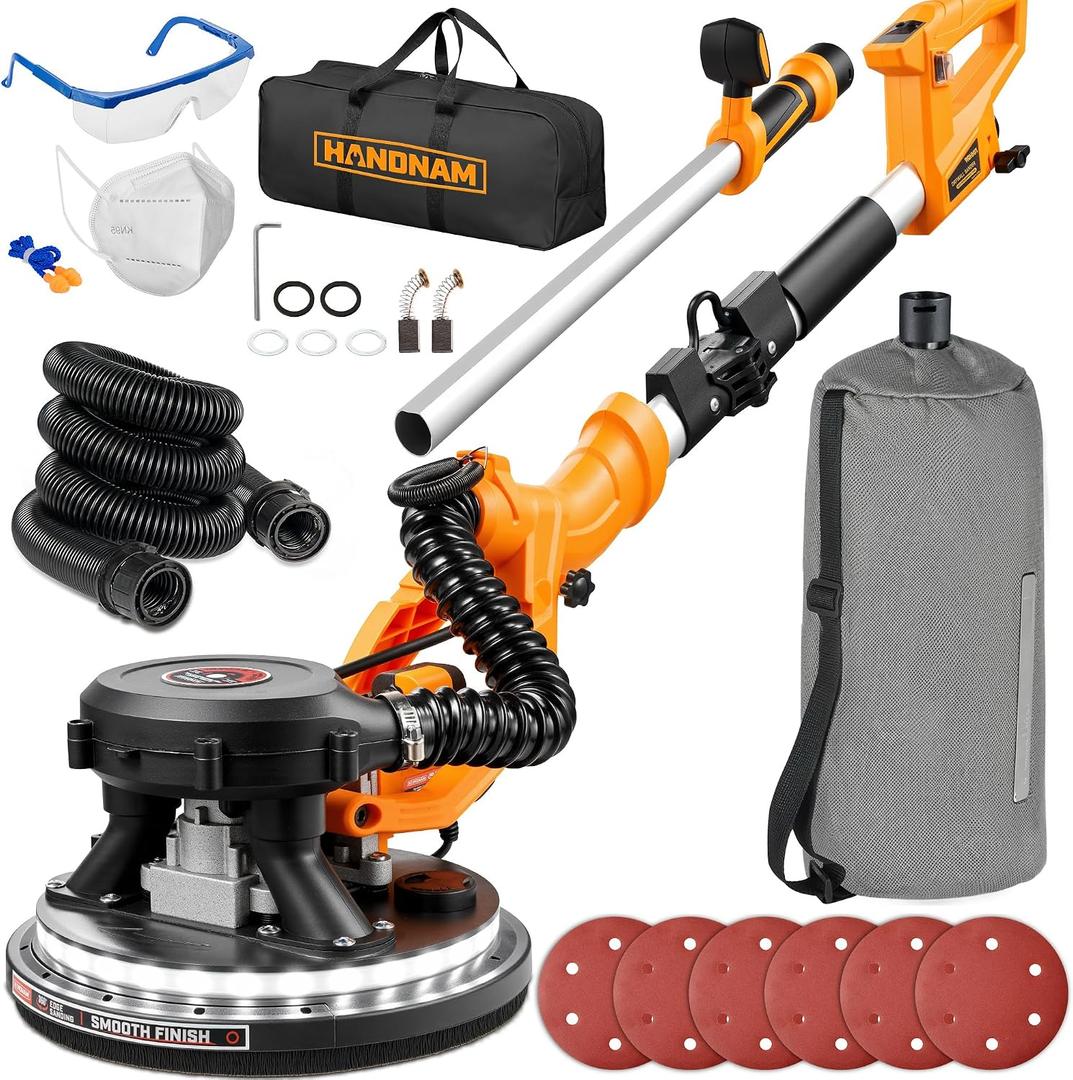Electric Drywall Sander with Vacuum, 950W&99% Dust Collection for Ceiling