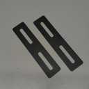 Steel Ditch Light Bracket Extension Compatible with Most Ditch Light Brackets, LED Ditch Light Mounting Bracket Extension Kit Fits for SUV Trucks Off-Road Vehicles, Black, 2 Pieces