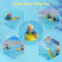 Electric Swimming Kickboard for Kids,Motorized Swim Board with Water Gun, Motorized Swim Training for Children Adults, 60N Thrust, 198 lbs Buoyancy, 25V Rechargeable Battery, 20 inches x 16.5"