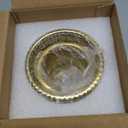 CANITORON Makeup Brush Holder,2 Pack Glass Makeup Brush Holder Organizer Store Cosmetic Tools,Eyeliner,Storage Organizer for Vanity,Bathroom and Bedroom Countertop Storage.(Amber S+L)