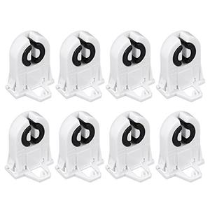Uxcell 8Pcs T8 Fluorescent Light Holder G13 Base Non-Shunted Tombstone Lamp Socket AC 500V 2A for LED Fluorescent Tube
