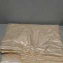 Ersmak Satin Flat Sheet Only, Single Flat Sheet King, Luxury & Ultra Soft Silky Bedding Top Sheet for King Mattress - Beige