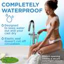 100% Waterproof Cast Covers for Shower Leg - 2pk - Tight Seal - Reusable Adult Half Leg Cast Protectors - Knee, Ankle, Foot - After Surgery Bandage and Dressing Cast Bag for Wounds and Burns