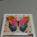 Butterfly Puzzles for Adults 1000 Pieces, Funny Puzzle, Colorful Flower Animal Jigsaw Puzzles, Organizor Box, Thick & Sturdy, Home Decor, Challenging Family Puzzle, Gifts Puzzle Lovers(27.5x19.6 in)