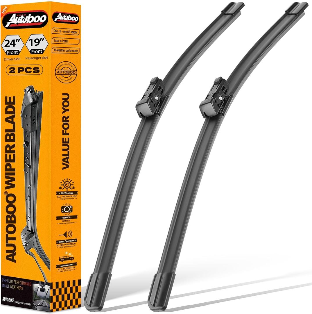 2 x OEM Windshield Wipers Replacement for VW Volkswagen Jetta CC Passat Wiper Blades 2011 2012 2013 2014 2015 2016 2017 2018 2019-2023 -Original Factory Quality 24 and 19 inch (Set of 2) Top Lock 16mm