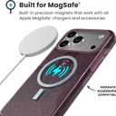 Speck CANDYSHELL Grip +MS Case for iPhone 17 Pro Max - Plumberry Glitter | Slim Protective Grip | Drop Protection | MagSafe Compatible