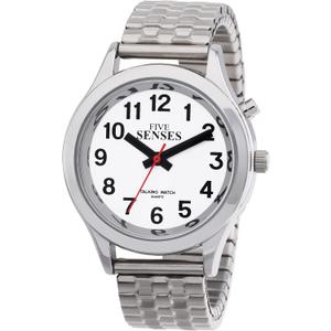 Five Sense English Talking Watch for Seniors Women Talking with Day-Date Loud Alarm Clock Visually 1156