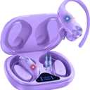 AI Translation Earbuds Real-Time: 166 Languages Audifonos Traductores Ingls Espaol, 60 Hours Battery - Seamless Translator Headphones for Travel Business Learning, iOS & Android Support Purple