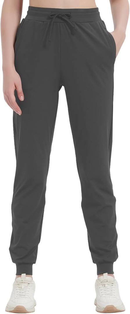 Idtswch 30"/32"/34"/36" Long Inseam Women Tall Sweatpants Extra Long Joggers Zipper Pockets Track Athletic Pants for Running (Gray, XXL)