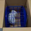 Kingsyard Bluebird Feeders for Outdoors Hanging, All Metal, Cage Mealworm Bird Feeder with Tray, Squirrel Proof & Weatherproof, Easy to Refill & Clean (Blue)