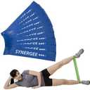 Synergee Exercise Fitness Resistance Band Mini Loop Bands That Perform Better When Working Out at Home or The Gym (d) Blue 10 Pack)