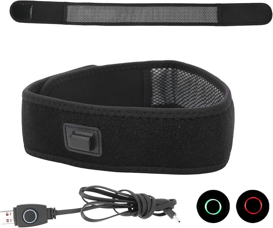 Heating Head Wrap, Headache Relief Headband, Electric Heated Head Belt, Electric Head Scalp Heating Belt with 3 Temperature Levels, for Migraines, Neck, Arms, Legs Stress Relaxing