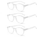NORPERWIS 5 Pairs Reading Glasses - Standard Fit Spring Hinge Readers Glasses for Men and Women (5 Pack Transparent, 2.75)
