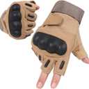 HIKEMAN Motorcycle Gloves Touchscreen Gloves - Full Finger Half Finger Knuckle Protection Motorbike Cycling Glove for Camping Driving ATV Hiking Climbing Working Sports Training