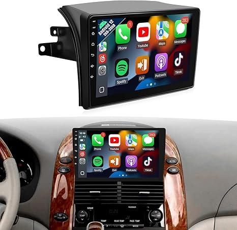 Naifay Android Car Stereo for Toyota Sienna 20042010 Radio(FITJ.B.L Version), 9inch IPS Touch Screen for Sienna Car Stereo with CarPlay Android Auto Bluetooth GPS Backup Camera Split Screen+CAN Bus