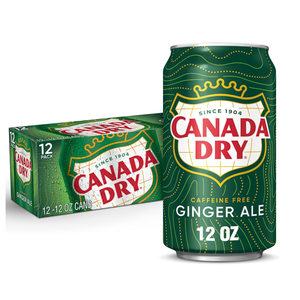 Canada Dry Ginger Ale Soda, 12 Oz Cans, 12 Count