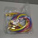 AC Manifold Hose Set, 22985 Plus II Manifold Kit with 1/4 SAE, 4 Layer Vacuum Refrigerant Hose 800 PSI Working Pressure, 6FT A/C Charging Kit (72'')