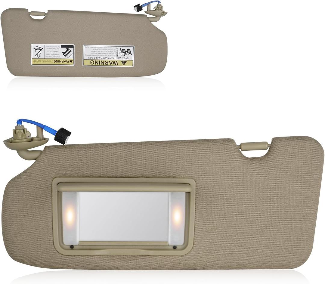 Sun Visor for Honda CRV 2017-2022, Left Driver Side Beige SunVisor Replacement 83280TLAA12ZB