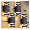 DASTOR 4 Pack Dusk to Dawn Outdoor Wall Lights, 3000K Warm White Exterior Lighting Fixtures, Up and Down Porch Lights Outdoor, Waterproof Outside Lights for House Porch Garage