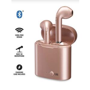 iLive IAEBT209 Truly Wireless Earbuds Bluetooth 5 With Charging Case Rose Gold